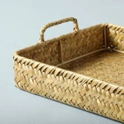 36" Extra-Large Natural Woven Basket Tray - Hearth & Hand™ With Magnolia -Hearth & Hand With Magnolia GUEST 083542f0 e041 4044 94a4 4e728bb306d1