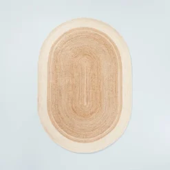 Bordered Color Block Braided Jute Area Rug Cream/Natural - Hearth & Hand™ With Magnolia 11 Bordered Color Block Braided Jute Area Rug Cream/Natural - Hearth & Hand™ With Magnolia -Hearth & Hand With Magnolia GUEST 0a81f656 abad 4d47 9e9b 653234a3bd82