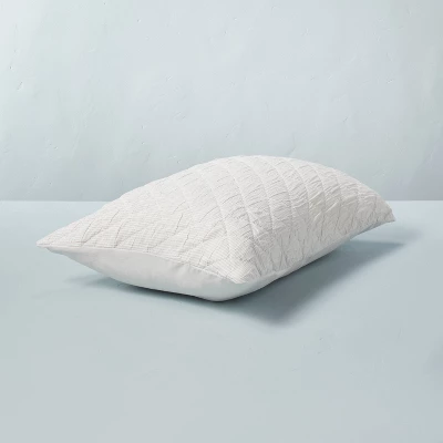 Diamond Stripe Matelassé Pillow Sham - Hearth & Hand™ With Magnolia 5 Diamond Stripe Matelassé Pillow Sham - Hearth & Hand™ With Magnolia - Image 3