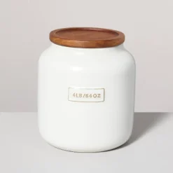 Dry Goods Stoneware Canister With Wood Lid Cream/Brown - Hearth & Hand™ With Magnolia 12 Dry Goods Stoneware Canister With Wood Lid Cream/Brown - Hearth & Hand™ With Magnolia -Hearth & Hand With Magnolia GUEST 2c91d4cc d7f4 4ffb ae0c 3739dc8140bd