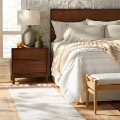 Texture Border Stripe Rug Cream/Silver Gray - Hearth & Hand⢠With Magnolia