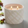 Plaid Ceramic Mulled Spice Jar Christmas Candle Ivory 11oz - Hearth & Hand™ With Magnolia -Hearth & Hand With Magnolia GUEST 42a42fd3 3be6 4cf1 9c0b 86d2e9cb68b6