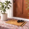 Glad You're Here Coir Doormat Tan/Black - Hearth & Hand™ With Magnolia -Hearth & Hand With Magnolia GUEST 495ba1d5 2e13 4a7a ab42 f7ad58583a2a