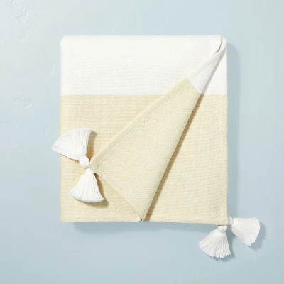 Tasseled Color Block Woven Throw Blanket - Hearth & Hand™ With Magnolia 10 Tasseled Color Block Woven Throw Blanket - Hearth & Hand™ With Magnolia - Image 8