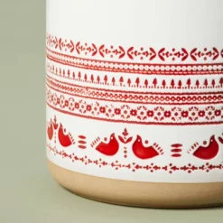 115oz Nordic Christmas Fair Isle Stoneware Cookie Jar Cream/Red - Hearth & Hand™ With Magnolia 7 115oz Nordic Christmas Fair Isle Stoneware Cookie Jar Cream/Red - Hearth & Hand™ With Magnolia -Hearth & Hand With Magnolia GUEST 4b6aca89 70f2 4cfb 971d 100335a98b0d