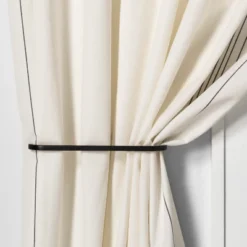 Drapery Holdback Matte Black - Hearth & Hand⢠With Magnolia