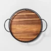 Wooden Lazy Susan With Metal Trim Brown/Black - Hearth & Hand™ With Magnolia 1 Wooden Lazy Susan With Metal Trim Brown/Black - Hearth & Hand™ With Magnolia -Hearth & Hand With Magnolia GUEST 530407be a33f 4095 b1a0 66e007531253