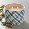 Plaid Ceramic Fireside Spruce Jar Christmas Candle Dark Green 11oz - Hearth & Hand™ With Magnolia -Hearth & Hand With Magnolia GUEST 56874842 30b2 4956 a167 b5ed2aac1f19