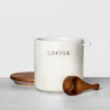 37oz Stoneware Coffee Canister With Wood Lid & Scoop Cream/Brown - Hearth & Hand™ With Magnolia 2 37oz Stoneware Coffee Canister With Wood Lid & Scoop Cream/Brown - Hearth & Hand™ With Magnolia -Hearth & Hand With Magnolia GUEST 592a3fc6 3c81 4deb a1e9 1538433f0c6f