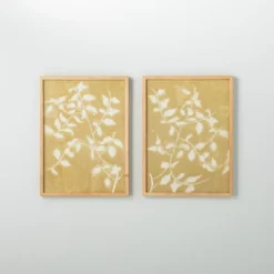 (Set Of 2) 18"x24" Honeysuckle Print Framed Wall Art - Hearth & Hand™ With Magnolia -Hearth & Hand With Magnolia GUEST 6946c438 a696 4416 a7ad 5514a7d80865