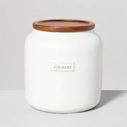 Dry Goods Stoneware Canister With Wood Lid Cream/Brown - Hearth & Hand™ With Magnolia 13 Dry Goods Stoneware Canister With Wood Lid Cream/Brown - Hearth & Hand™ With Magnolia -Hearth & Hand With Magnolia GUEST 69719d52 15f0 4519 8406 500a18f94cb3