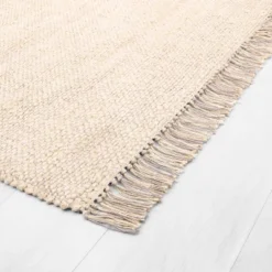 Bleached Jute Fringe Rug - Hearth & Hand⢠With Magnolia