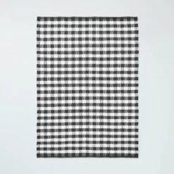 Textured Gingham Indoor/Outdoor Woven Area Rug Dark Gray/Cream - Hearth & Hand™ With Magnolia 11 Textured Gingham Indoor/Outdoor Woven Area Rug Dark Gray/Cream - Hearth & Hand™ With Magnolia -Hearth & Hand With Magnolia GUEST 7fa14ad2 ed86 4558 a2fa 0f697f0eabed