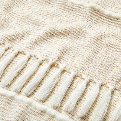 Heathered Stripe Woven Throw Blanket - Hearth & Hand™ With Magnolia 4 Heathered Stripe Woven Throw Blanket - Hearth & Hand™ With Magnolia - Image 2