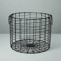 Round Wire Storage Basket With Handles Black - Hearth & Hand™ With Magnolia 13 Round Wire Storage Basket With Handles Black - Hearth & Hand™ With Magnolia -Hearth & Hand With Magnolia GUEST 89271918 20ca 45a0 9c44 39bb0a31b0f0