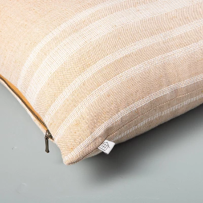 16"x42" Variegated Stripe Lumbar Throw Pillow - Hearth & Hand™ With Magnolia 5 16"x42" Variegated Stripe Lumbar Throw Pillow - Hearth & Hand™ With Magnolia - Image 3