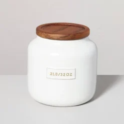 Dry Goods Stoneware Canister With Wood Lid Cream/Brown - Hearth & Hand™ With Magnolia 11 Dry Goods Stoneware Canister With Wood Lid Cream/Brown - Hearth & Hand™ With Magnolia -Hearth & Hand With Magnolia GUEST 9a628954 fe13 4a85 8006 a0d2b4f27491