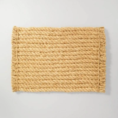 Chunky Twisted Rope Coir Doormat Tan - Hearth & Hand™ With Magnolia 6 Chunky Twisted Rope Coir Doormat Tan - Hearth & Hand™ With Magnolia - Image 4
