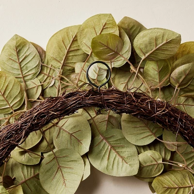 24" Faux Fall Leaf Wreath - Hearth & Hand™ With Magnolia 5 24" Faux Fall Leaf Wreath - Hearth & Hand™ With Magnolia - Image 3