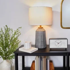 Carved Ceramic Table Lamp Dark Gray (Includes LED Light Bulb) - Hearth & Hand™ With Magnolia 7 Carved Ceramic Table Lamp Dark Gray (Includes LED Light Bulb) - Hearth & Hand™ With Magnolia -Hearth & Hand With Magnolia GUEST a46bfd2c 5e9b 4152 a76f 8481e7b67a1c