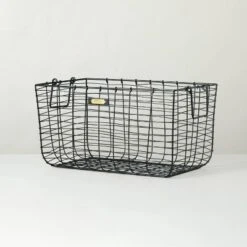 Wire Storage Basket Black - Hearth & Hand With Magnolia 13 Wire Storage Basket Black - Hearth & Hand With Magnolia -Hearth & Hand With Magnolia GUEST b22a1734 78e8 485f ac33 f45b9366683c