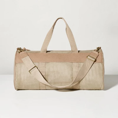 Canvas Travel Duffel Bag Khaki - Hearth & Hand™ With Magnolia 4 Canvas Travel Duffel Bag Khaki - Hearth & Hand™ With Magnolia - Image 3