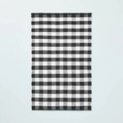 Textured Gingham Indoor/Outdoor Woven Area Rug Dark Gray/Cream - Hearth & Hand™ With Magnolia 10 Textured Gingham Indoor/Outdoor Woven Area Rug Dark Gray/Cream - Hearth & Hand™ With Magnolia -Hearth & Hand With Magnolia GUEST c05f3439 a175 48da b02f 71e3468b8cdf