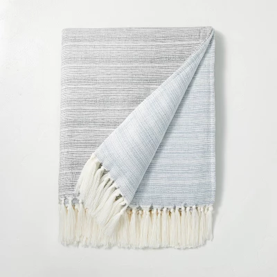 Faded Pin Stripe Gauze-Woven Throw Blanket - Hearth & Hand™ With Magnolia 6 Faded Pin Stripe Gauze-Woven Throw Blanket - Hearth & Hand™ With Magnolia - Image 4