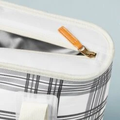 Soft-Sided 20can/19qt Plaid Backpack Cooler - Black/Gray/White - Hearth & Hand™ With Magnolia -Hearth & Hand With Magnolia GUEST c90fea2f d737 489f 978a 68c41ebd50fd