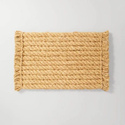 Chunky Twisted Rope Coir Doormat Tan - Hearth & Hand™ With Magnolia 5 Chunky Twisted Rope Coir Doormat Tan - Hearth & Hand™ With Magnolia - Image 3