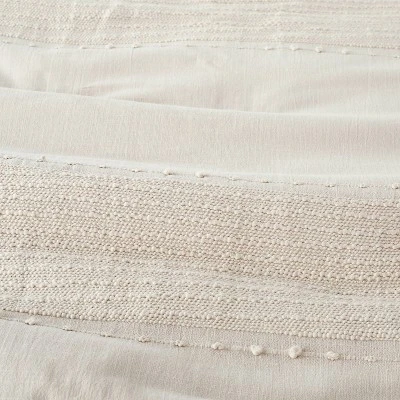 Slub Center Stripe Comforter Set - Hearth & Hand™ With Magnolia 3 Slub Center Stripe Comforter Set - Hearth & Hand™ With Magnolia