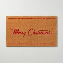 Merry Christmas Coir Doormat Tan/Red - Hearth & Hand™ With Magnolia 7 Merry Christmas Coir Doormat Tan/Red - Hearth & Hand™ With Magnolia -Hearth & Hand With Magnolia GUEST cff9aae3 34b2 4a2b 937a 28c875ecea82