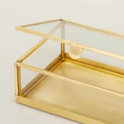4"x6" Metal & Glass Trinket Box Brass Finish - Hearth & Hand™ With Magnolia 7 4"x6" Metal & Glass Trinket Box Brass Finish - Hearth & Hand™ With Magnolia -Hearth & Hand With Magnolia GUEST d1d593a0 88ae 4cfe a489 3a8dba6d6e3b