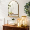 Arched Metal Frame Mirror With Shelf Brass Finish - Hearth & Hand™ With Magnolia 1 Arched Metal Frame Mirror With Shelf Brass Finish - Hearth & Hand™ With Magnolia -Hearth & Hand With Magnolia GUEST d1efb9c9 c566 4f4b b3eb 2e329ce27b7f