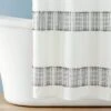Clipped Jacquard Stripe Shower Curtain Sour Cream/Railroad Gray - Hearth & Hand™ With Magnolia -Hearth & Hand With Magnolia GUEST e3052c43 cb39 4b76 a3f6 be61deb1d65f