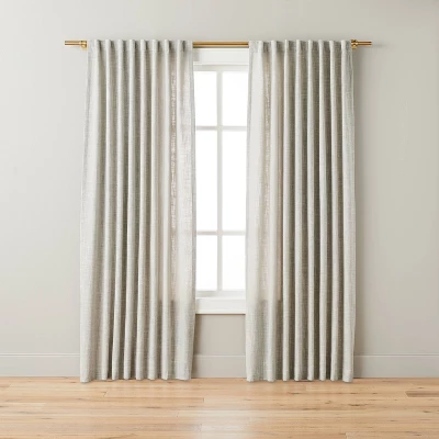 Heathered Slub Curtain Panel - Hearth & Hand™ With Magnolia 5 Heathered Slub Curtain Panel - Hearth & Hand™ With Magnolia - Image 3