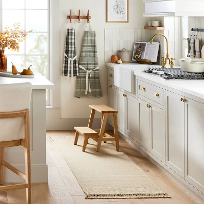 Patterned Border Stripe Area Rug Khaki - Hearth & Hand™ With Magnolia 3 Patterned Border Stripe Area Rug Khaki - Hearth & Hand™ With Magnolia