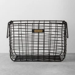 Wire Storage Basket Black - Hearth & Hand With Magnolia 12 Wire Storage Basket Black - Hearth & Hand With Magnolia -Hearth & Hand With Magnolia GUEST efe86eae 04b3 4a40 b0c6 ffcdb651f04d
