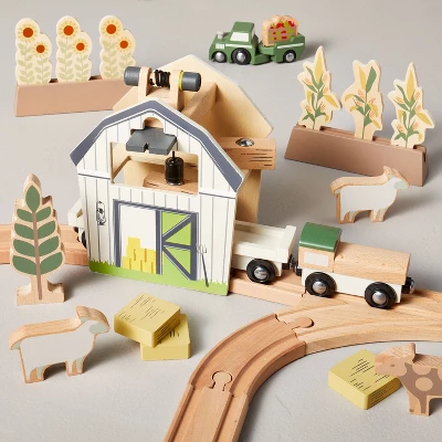 Toy Train Track Set - 84pc - Hearth & Hand™ With Magnolia 4 Toy Train Track Set - 84pc - Hearth & Hand™ With Magnolia - Image 2