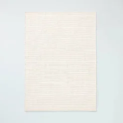 Textured Stripe Indoor/Outdoor Woven Area Rug Beige/Cream - Hearth & Hand™ With Magnolia -Hearth & Hand With Magnolia GUEST fdd2c944 51c5 43cb 8c8f 98ca6c9891e7